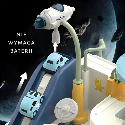 WOOPIE kosminė magnetinė automobilių trasa su mechaniniais elementais, 3+
