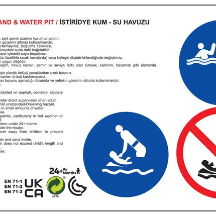 Woopie kriauklė smėlio dėžė 3in1 smėliui, vandeniui ir kamuoliukams