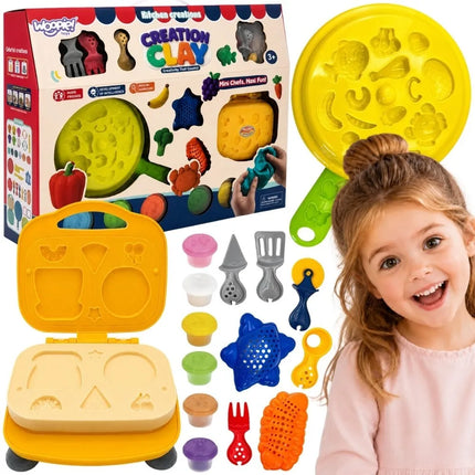 Woopie kūrybinis rinkinys „Creation Clay“ – kulinarinė fantazijų dirbtuvė (31 el.)