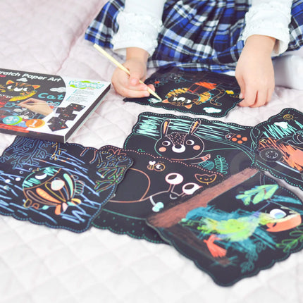 Woopie kūrybinis rinkinys „Maginės išbraukymo kortelės – gyvūnai“ – ART&FUN (3+)