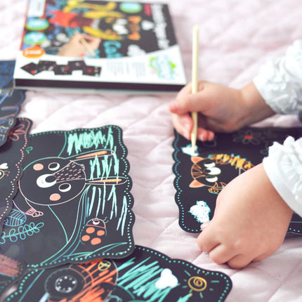 Woopie kūrybinis rinkinys „Maginės išbraukymo kortelės – gyvūnai“ – ART&FUN (3+)