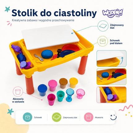 Woopie kūrybinis staliukas su modelinu