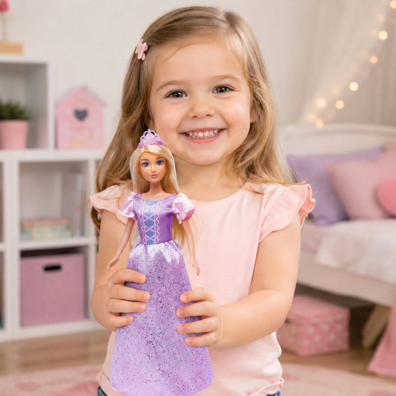 Woopie lėlė „Princesė Lily“ – su ilga suknele, blondiniais plaukais ir tiara