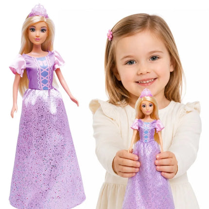 Woopie lėlė „Princesė Lily“ – su ilga suknele, blondiniais plaukais ir tiara