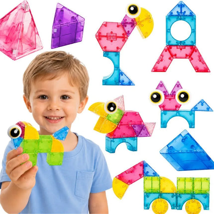 Woopie M Block Magnetic – magnetinių kaladėlių rinkinys (21 el.)