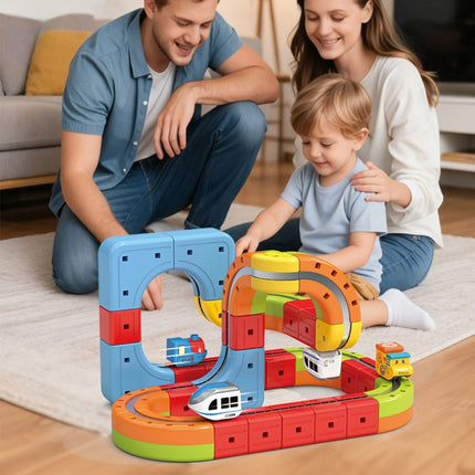 Woopie „Magnetinė antigravitacinė trasa – Magic Train“ (32 el.)