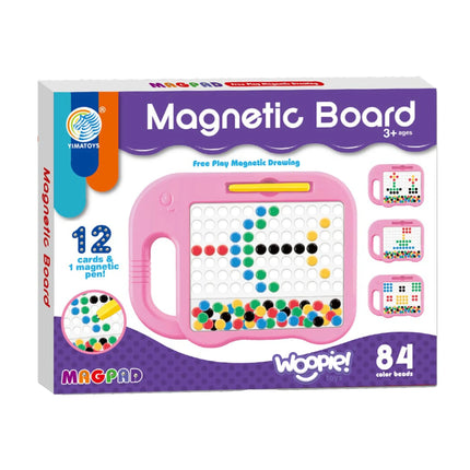 Woopie magnetinė kūrybinė lenta MagPad – su 84 taškeliais ir 12 kortelių