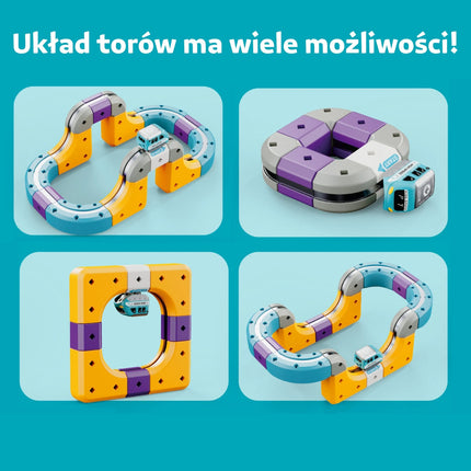 Woopie magnetinė lenktynių trasa – 39 dalių STEM konstruktorius