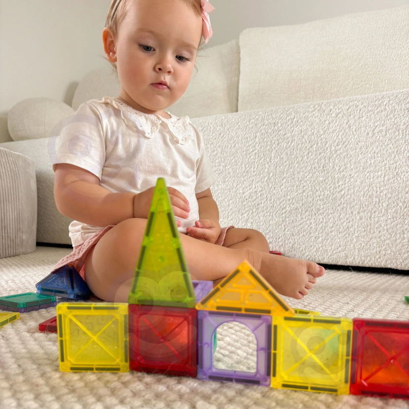 Woopie magnetiniai konstruktoriai 110 vnt. – spalvoti 2D/3D statiniai
