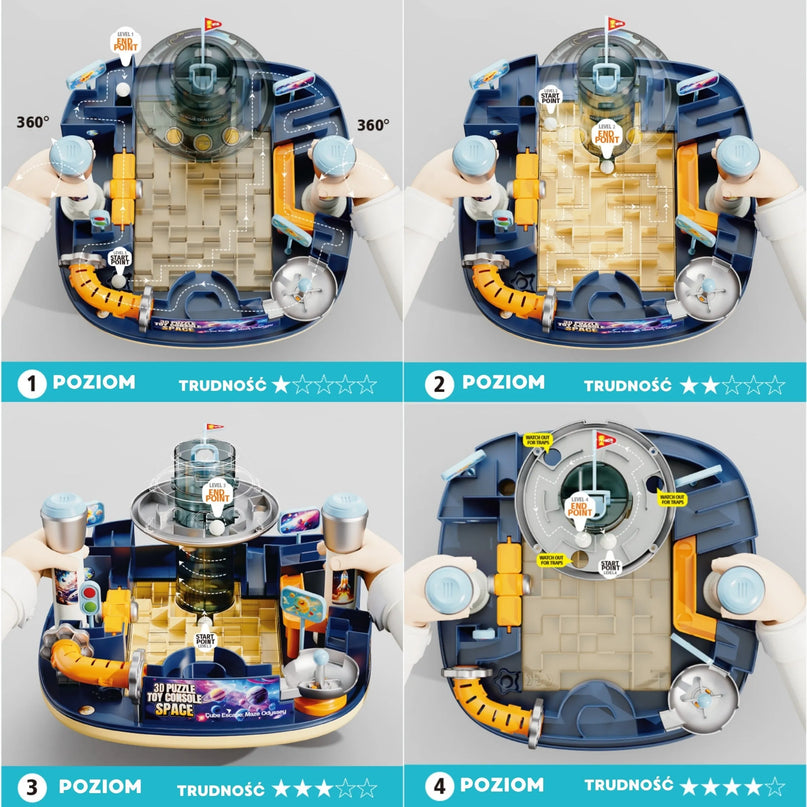Woopie „Maze Odyssey“ – 3D labirinto konsolė su UFO kupolu