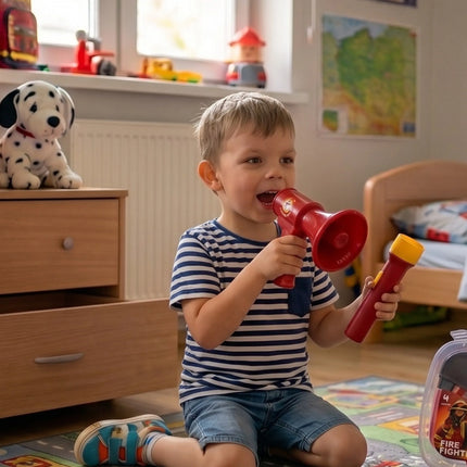 WOOPIE mažojo gaisrininko lagaminėlis su tikrais efektais, 3+