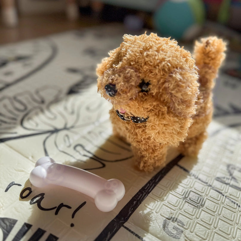 Woopie Mini Plush Pet interaktyvus šuniukas – Pudelis arba Haskis