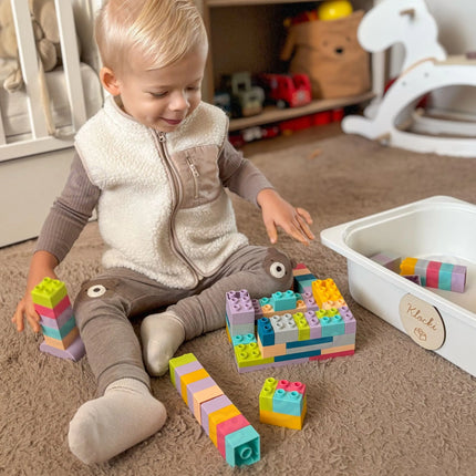 Woopie minkštos kaladėlės „Soft Blocks“ (99 el.)