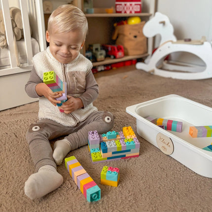 Woopie minkštos kaladėlės „Soft Blocks“ (99 el.)
