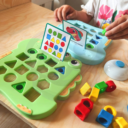 Woopie Montessori dinozauro formų rūšiuoklis