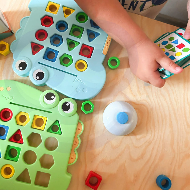 Woopie Montessori dinozauro formų rūšiuoklis