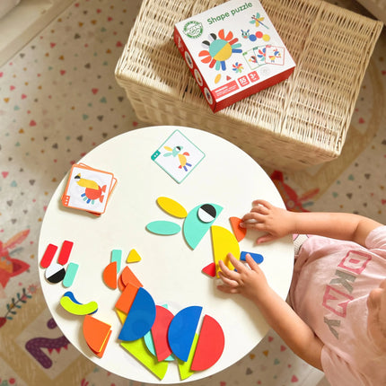 Woopie Montessori medinė dėlionė „Smegenų treniruotė“ – 55 el.