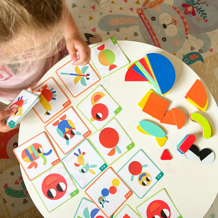 Woopie Montessori medinė dėlionė „Smegenų treniruotė“ – 55 el.