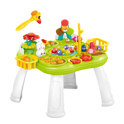 Woopie Multi‑Function Game Table – 2in1 interaktyvus edukacinis stalas su šviesomis ir garsais