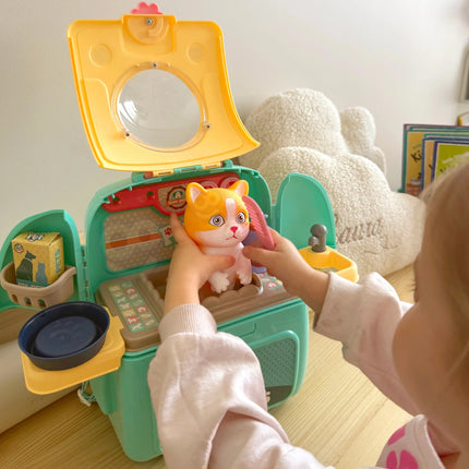 Woopie nešiojamas kačiuko priežiūros rinkinys su kuprine (3+)