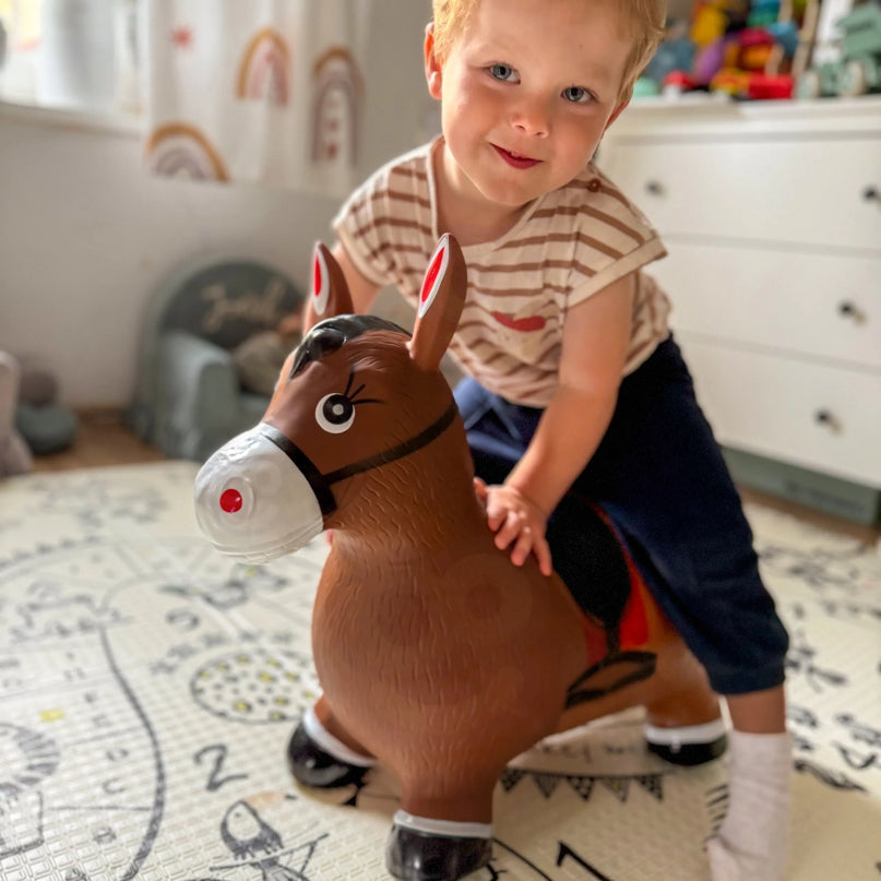 Woopie pripučiamas šoklys „Arkliukas“ su pompa (12m+)