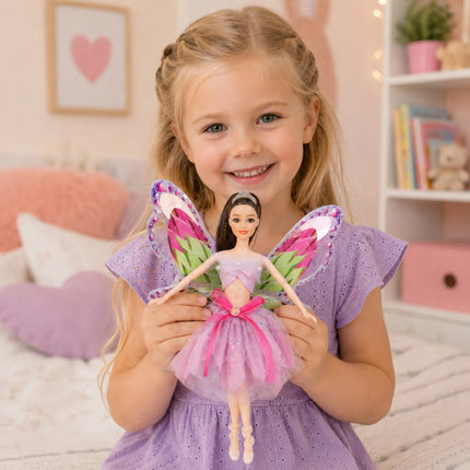 Woopie ROYAL lėlė Emi – 29 cm pasakiška fėja su spalvingais sparnais