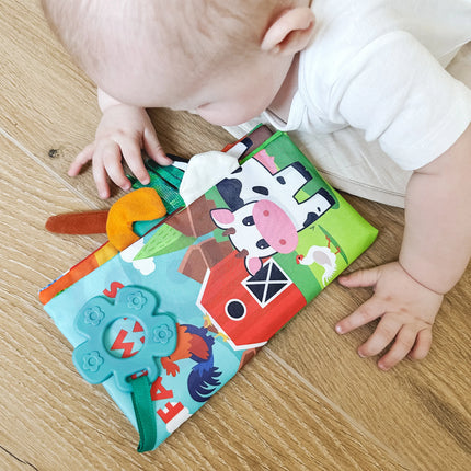 WOOPIE sensorinė knygelė kūdikiams su uodegėlėmis, 0+