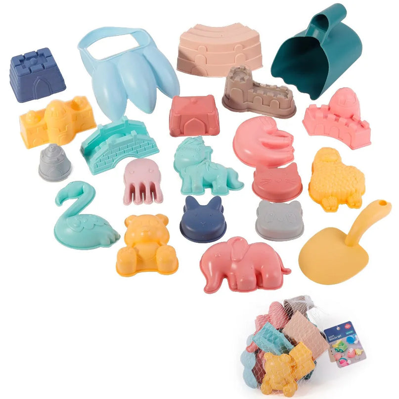Woopie silikoninis smėlio rinkinys 21in1