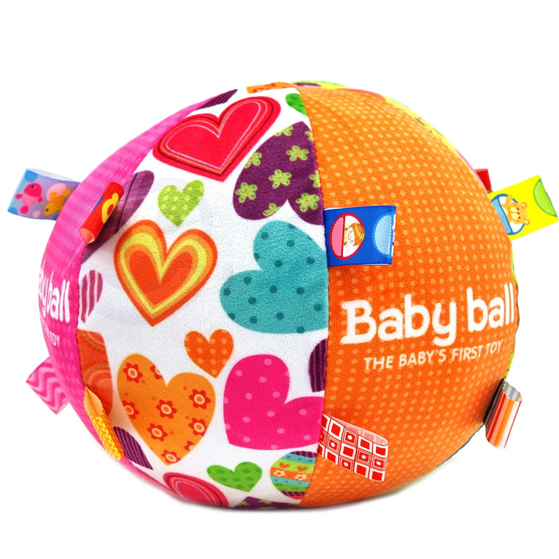 WOOPIE „Soft Sensory Ball“ – minkštas sensorinis kamuoliukas kūdikiams, 3+ mėn.