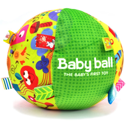 WOOPIE „Soft Sensory Ball“ – minkštas sensorinis kamuoliukas kūdikiams, 3+ mėn.