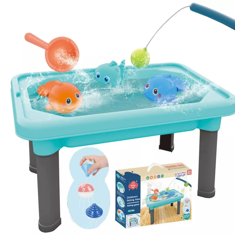 WOOPIE 3in1 žvejybos žaidimas, vandens ir smėlio staliukas