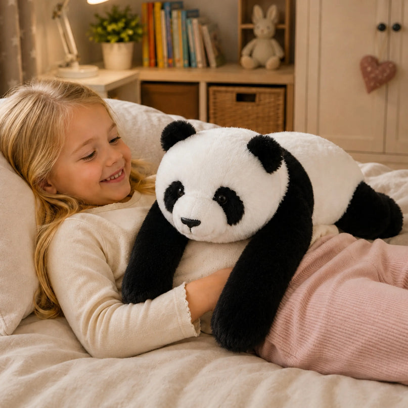 WOOPIE sunkioji sensorinė panda 1,5 kg, 65 cm