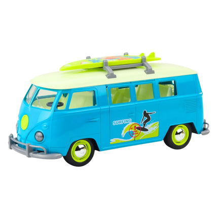 Woopie „Surfing Van“ 1:14 – retro autobusiukas su šviesomis, garsais ir banglente