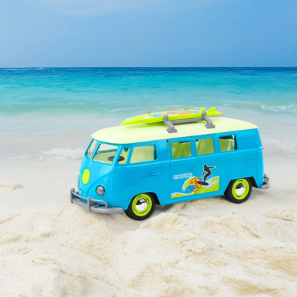 Woopie „Surfing Van“ 1:14 – retro autobusiukas su šviesomis, garsais ir banglente
