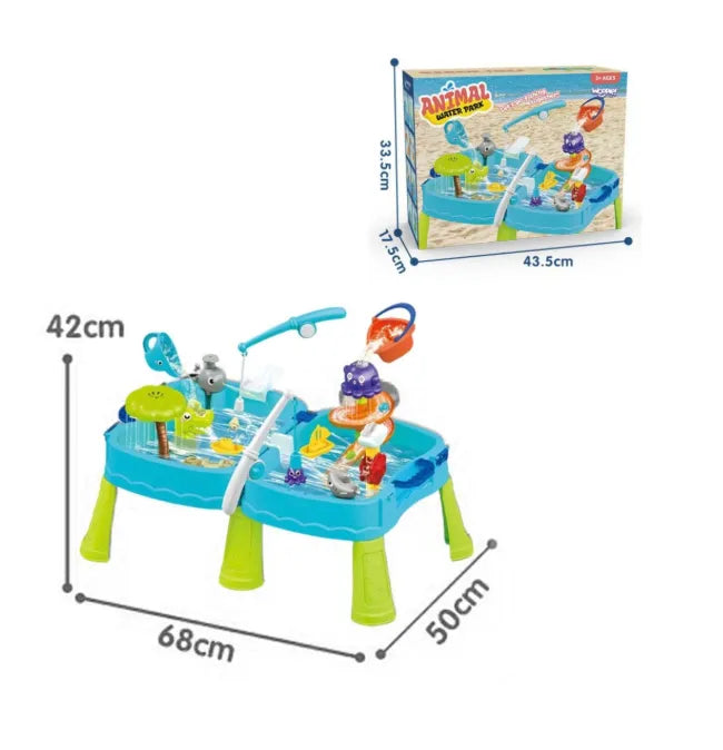 WOOPIE vandens ir smėlio stalas su čiuožykla vaikams
