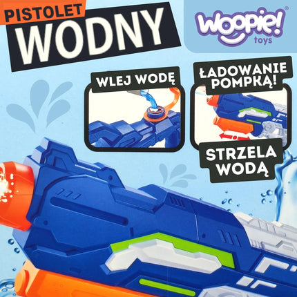 WOOPIE vandens pistoletas su oro slėgio pompa (šaudo iki 8 m)