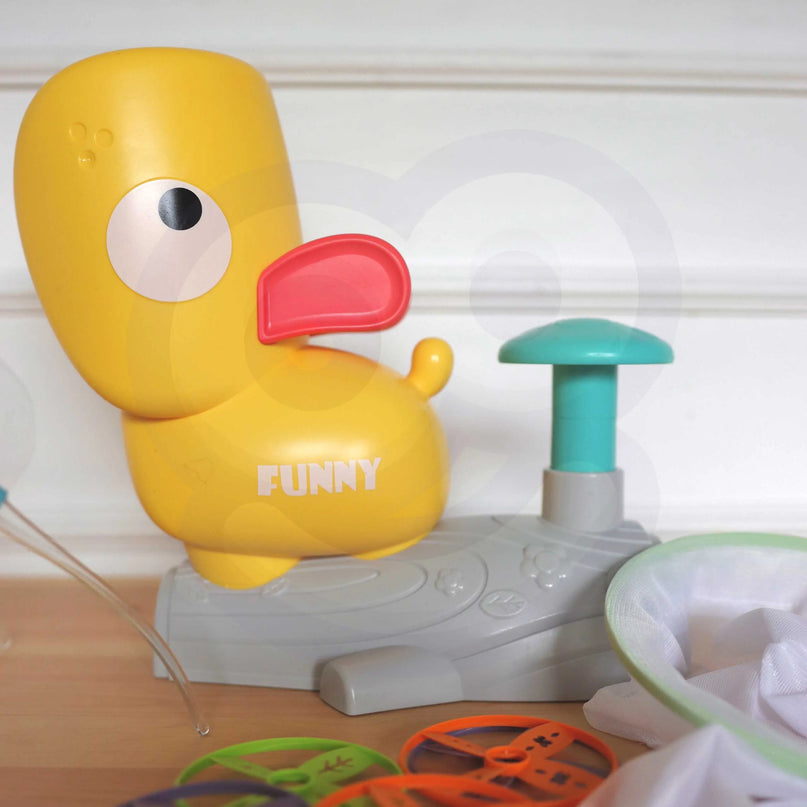Woopie žaidimas „Pagauk frisbi – antis katapulta“