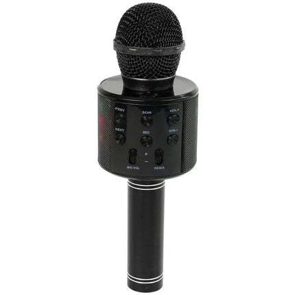 WS‑858 belaidis karaoke mikrofonas su garsiakalbiu ir įrašymu, 3+