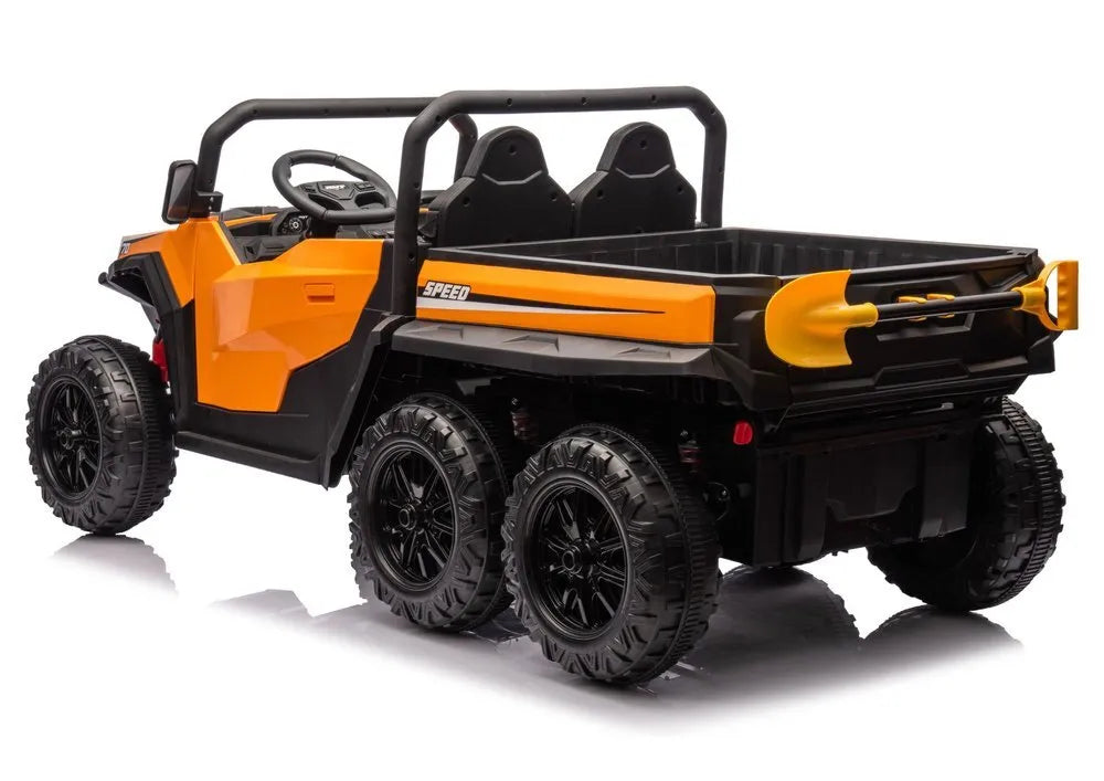 XB‑1038A 4×4 24V vaikiškas elektrinis visureigis, oranžinis