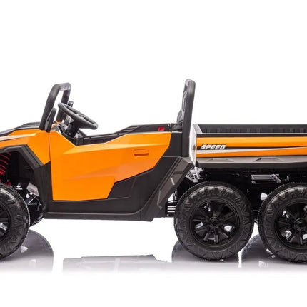 XB‑1038A 4×4 24V vaikiškas elektrinis visureigis, oranžinis