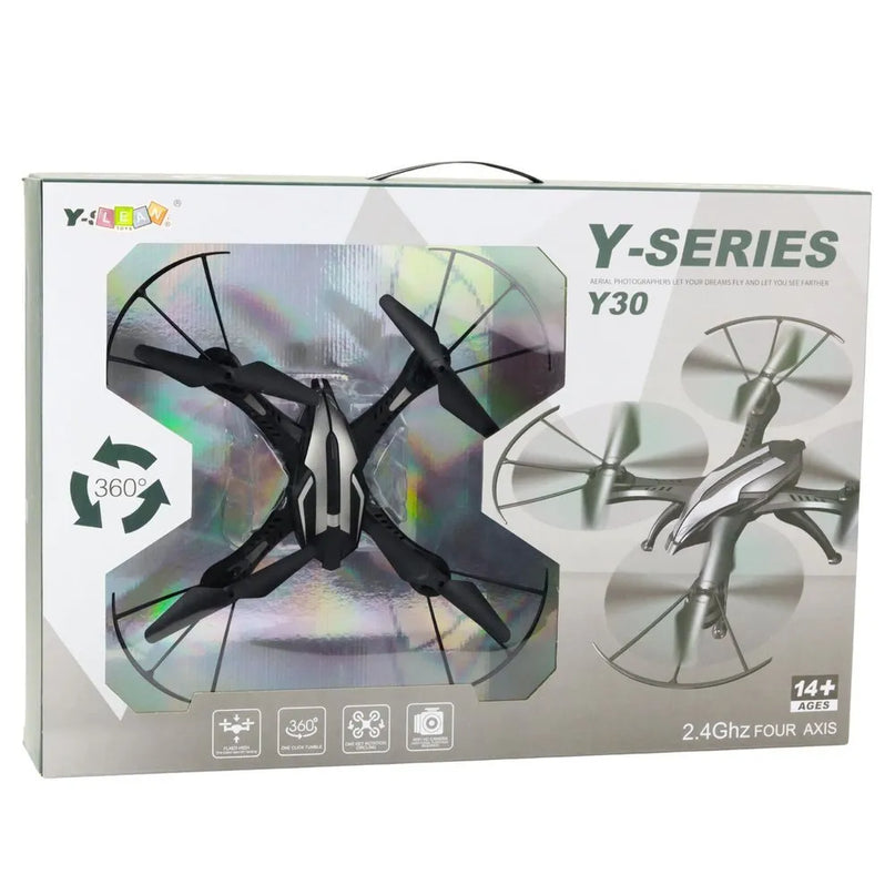 Y30 dronas su LED ir 360°