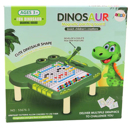 Žalia dinozauro magnetinė lenta vaikams