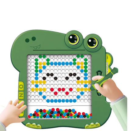 Žalia dinozauro magnetinė lenta vaikams