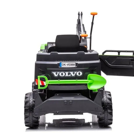 Žalias elektrinis ekskavatorius Volvo DK‑VE888 vaikams