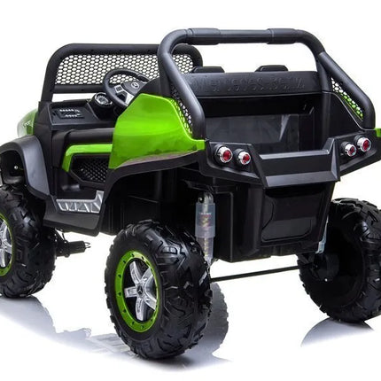 Žalias elektrinis Mercedes Unimog 4×4 vaikams