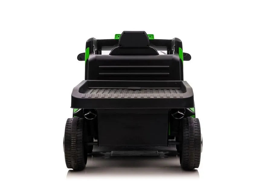 Žalias Mercedes XMX622B su puspriekabe
