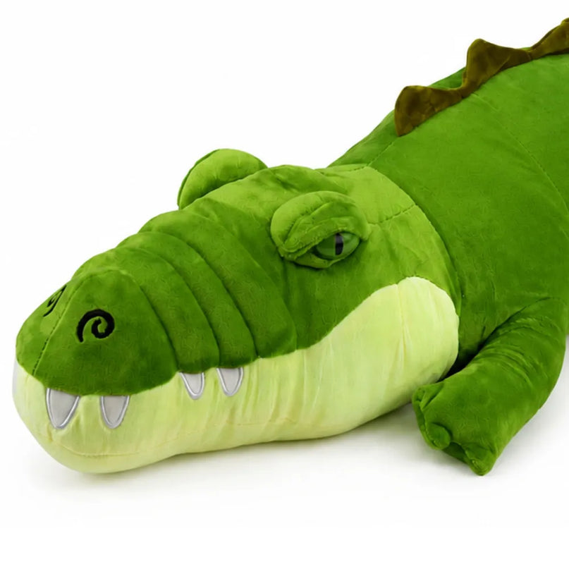Žalias pliušinis krokodilas 70 cm