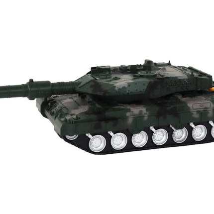 Žalias RC tankas 27 MHz su raketomis