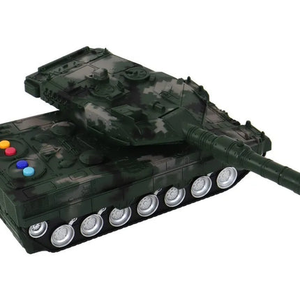 Žalias RC tankas 27 MHz su raketomis