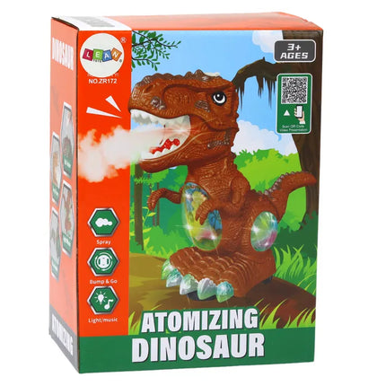 Žalias šokantis dinozauras su dūmais